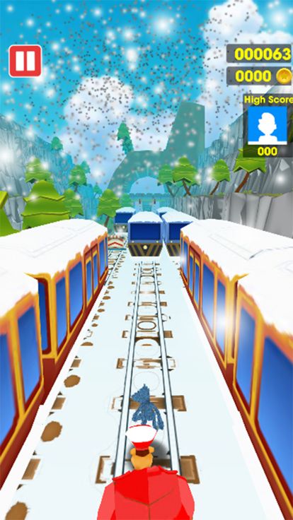 FNF Sky Train Surfers游戏截图