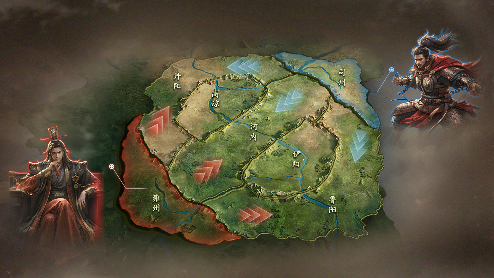 双雄对垒 三路鏖战