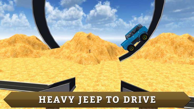 越野4x4山吉普 - 巨型特技模拟器游戏截图