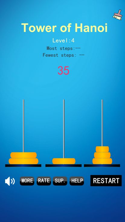 Tower of Hanoi Game Puzzle游戏截图