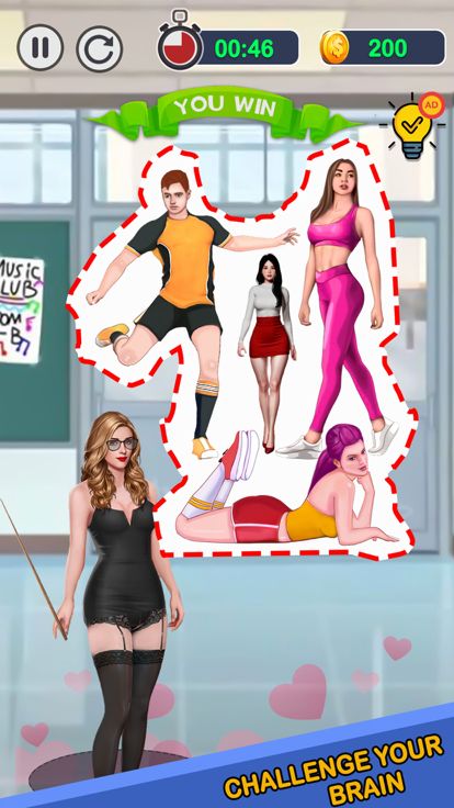 姿势大师棘手的瑜伽拼图游戏截图