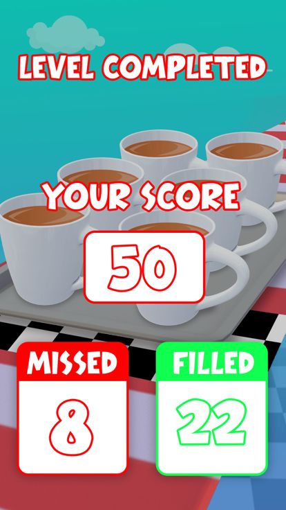 充满 超 杯子 咖啡 3d DIY游戏截图