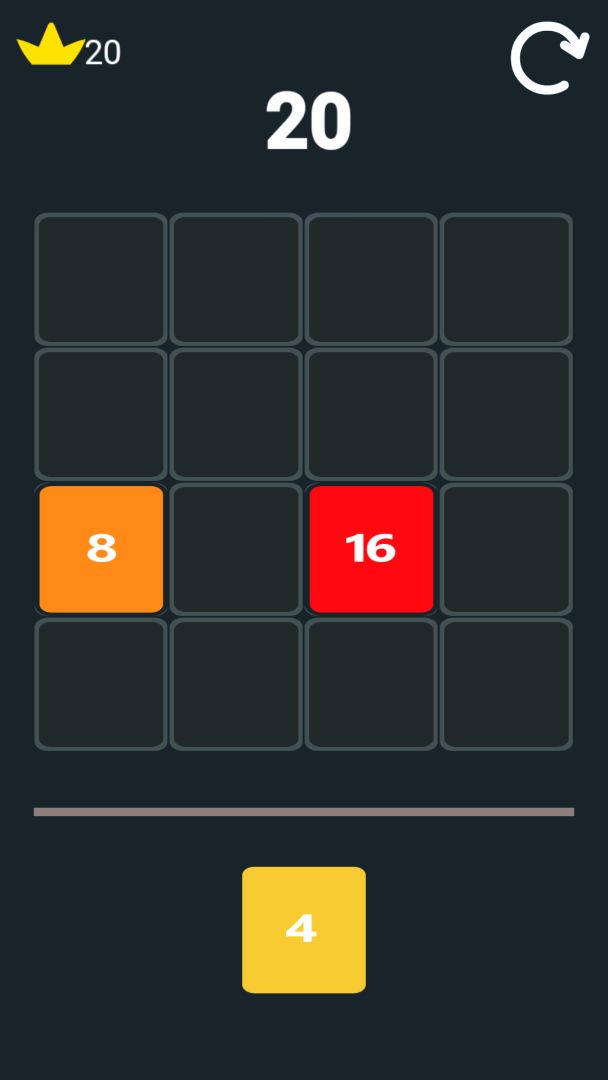 2048合成游戏截图