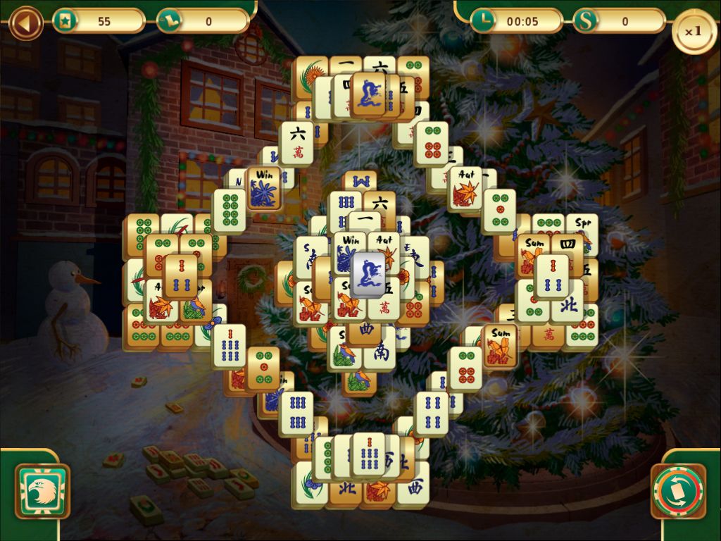 Christmas Mahjong游戏截图