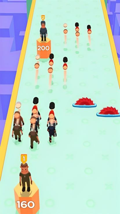 Idle Merge Angry Runner Guys游戏截图