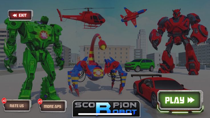 蝎 机器人 汽车 射击游戏截图