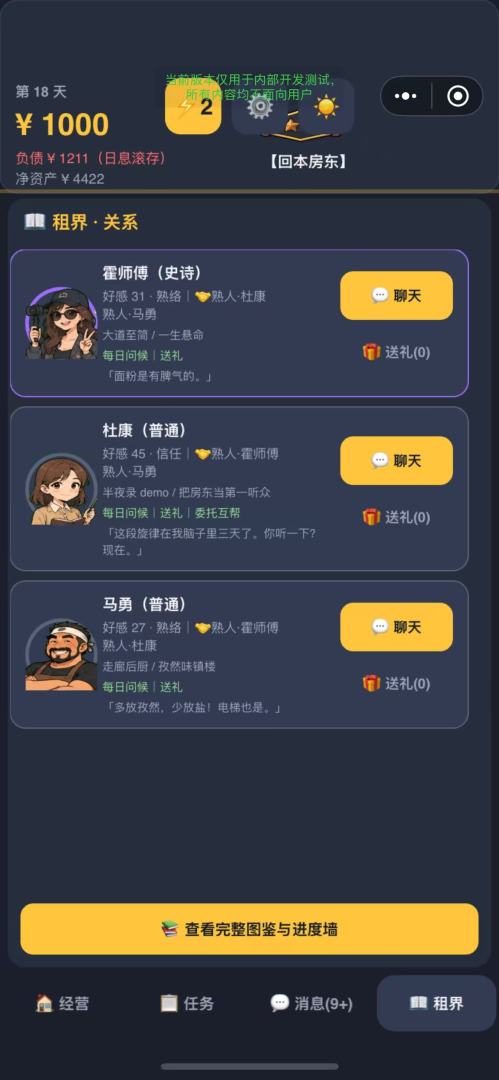 奇葩租客日记:包租经营模拟游戏截图