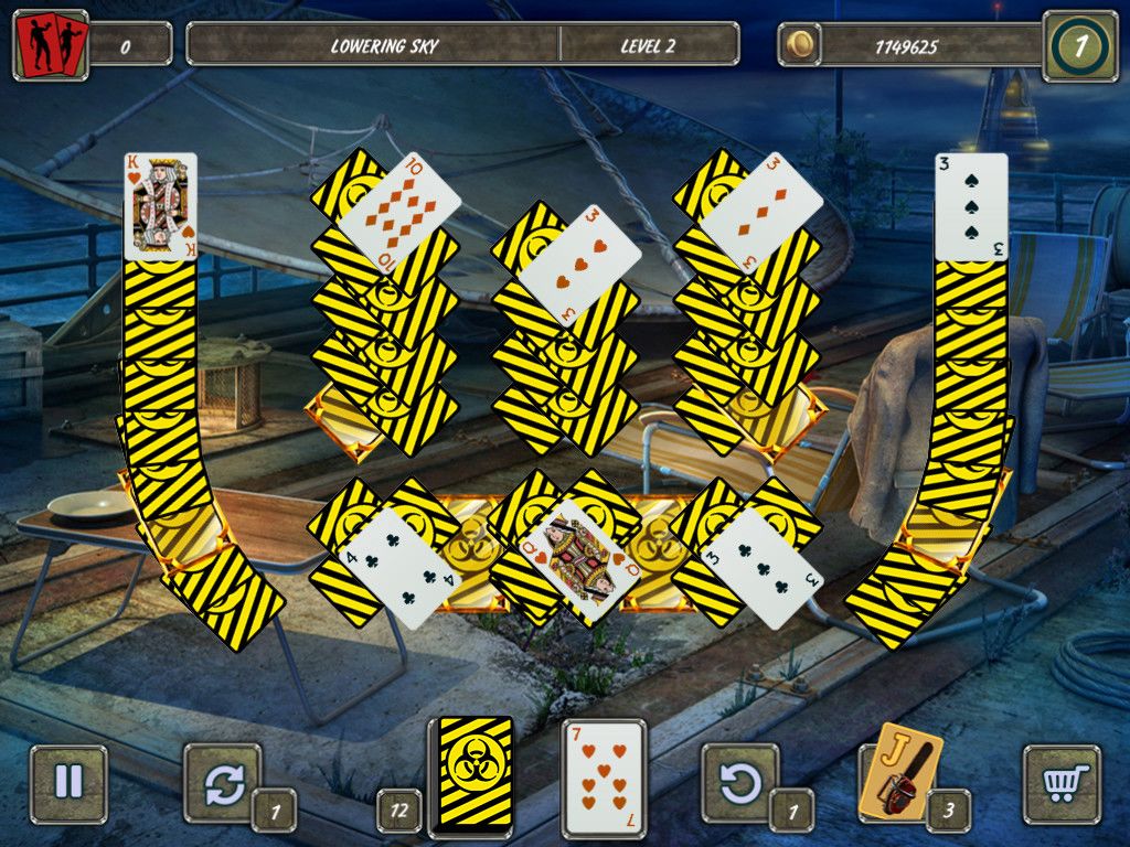 Dangerous Solitaire. Zombie Fever游戏截图