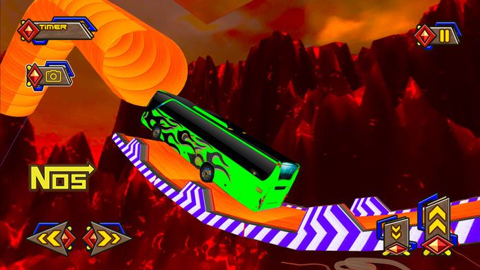 天空巴士疯狂不可能跟踪和漂移sim游戏截图