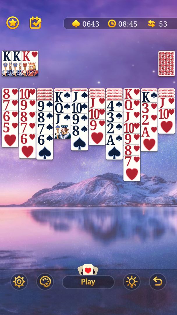 新蜘蛛纸牌游戏截图