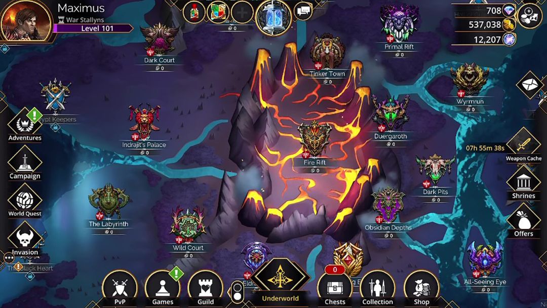 Gems of War - Puzzle RPG游戏截图