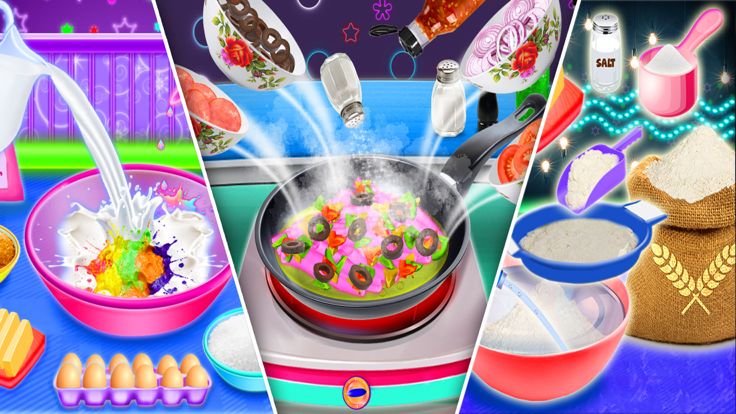 Glowing Unicorn Desserts Game!游戏截图