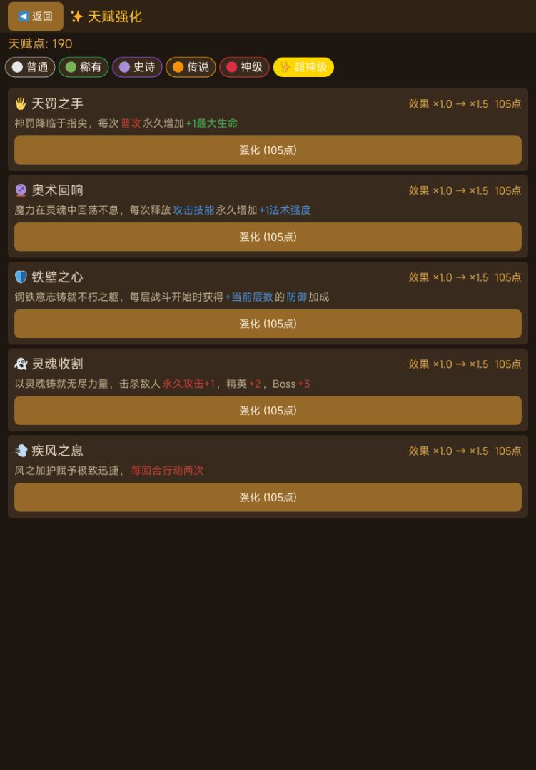 开局觉醒超神级天赋游戏截图