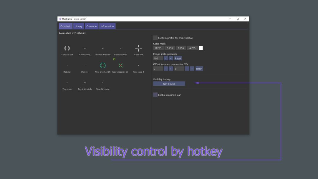 HudSight - 十字线覆盖游戏截图
