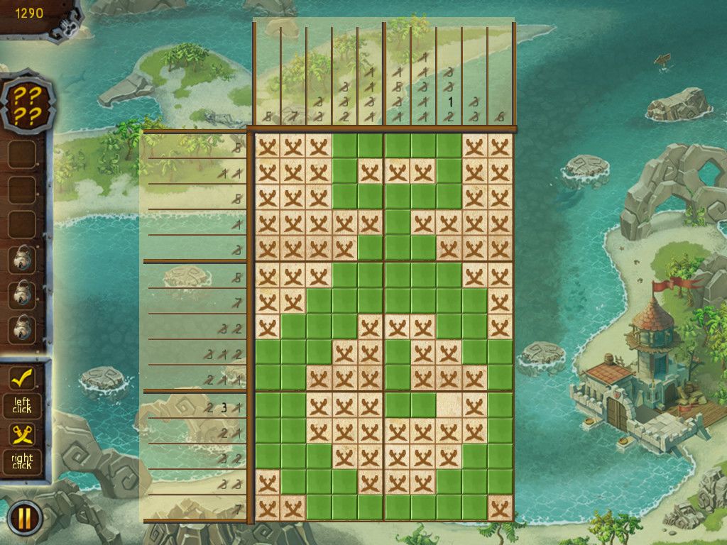 Fill and Cross Pirate Riddles 2游戏截图
