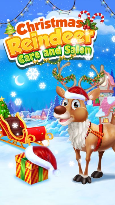 Christmas Reindeer Care Salon游戏截图