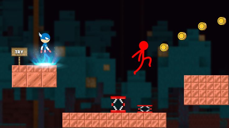 Stickman Parkour Race & Jump游戏截图