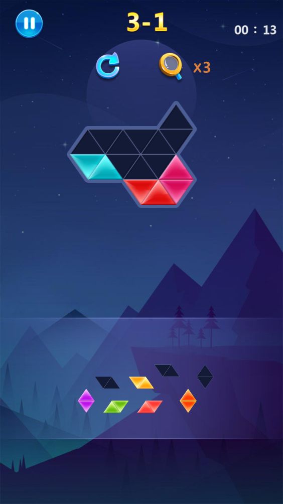 三角形拼图游戏截图