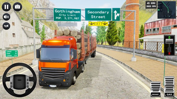 半 卡车 驾驶 模拟器游戏截图