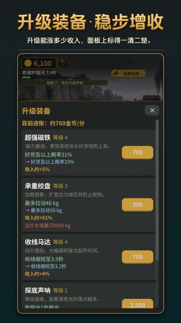 磁铁打捞王:从一根烂麻绳干到打捞舰队游戏截图