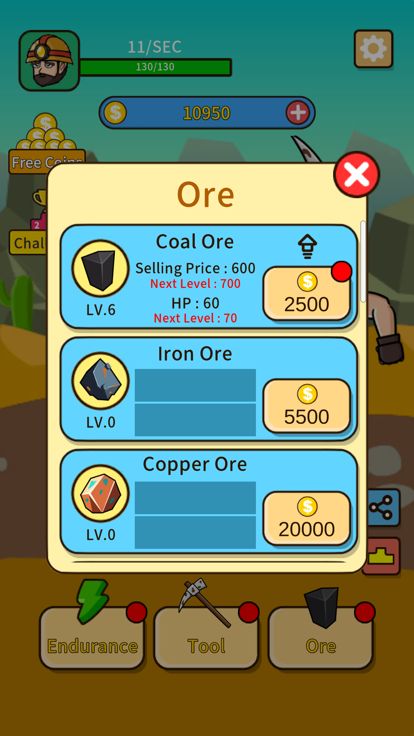 黄金挖矿大亨 - 矿工挖矿升级模拟器游戏截图