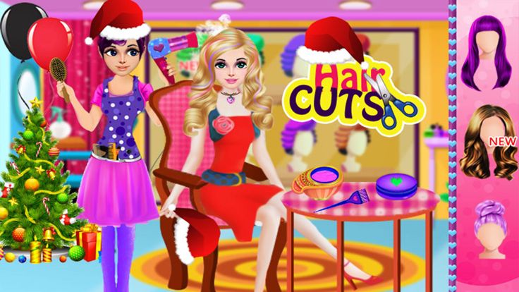 聖誕女孩派對沙龍日游戏截图