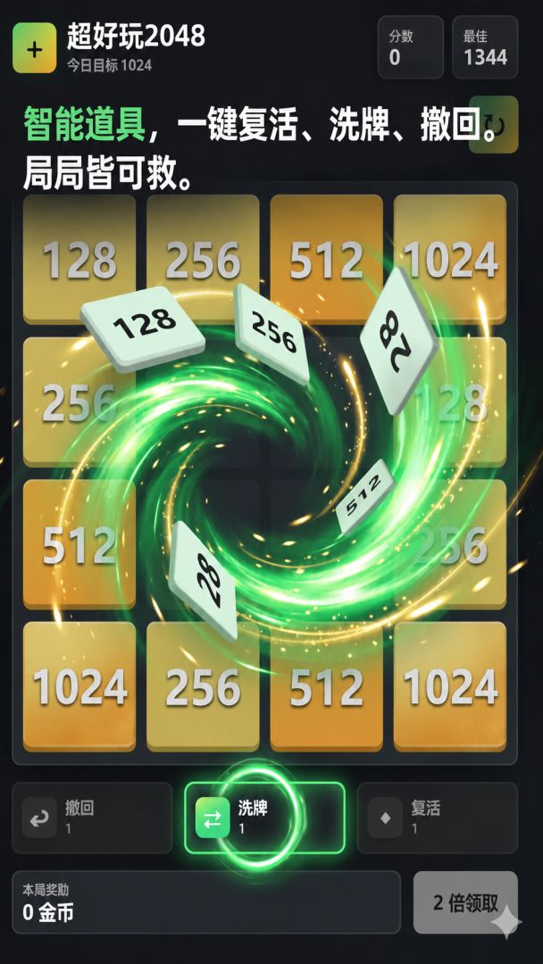 超好玩2048游戏截图