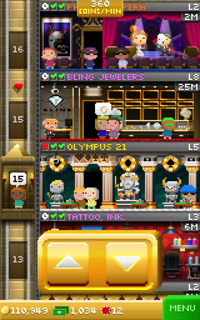 Tiny Tower Vegas游戏截图