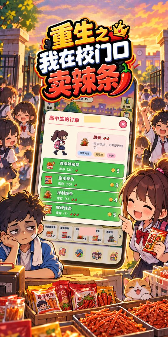 重生之我在校门口卖辣条游戏截图