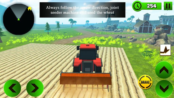Block Farming Tractor Sim游戏截图