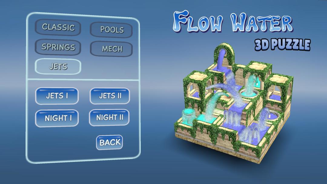 流水喷泉3D拼图 Flow Water游戏截图