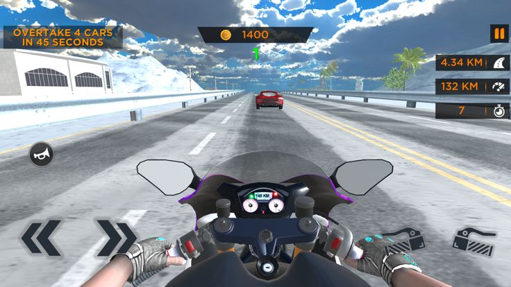 Highway Traffic Bike Rider XTR游戏截图