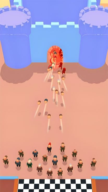 Idle Merge Angry Runner Guys游戏截图