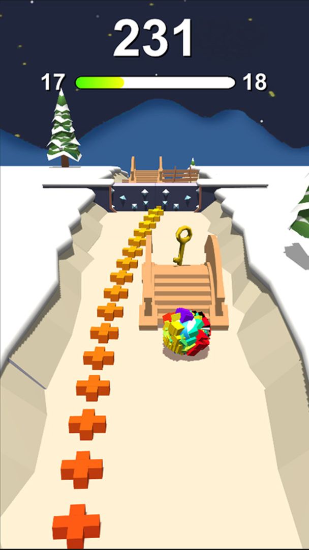 翻滚吧!粘粘球游戏截图