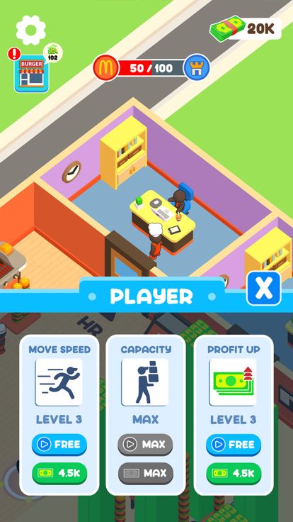 Burger Shop: Tycoon Idle游戏截图