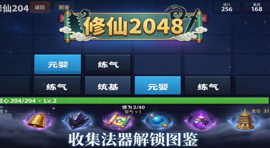 修仙2048游戏截图