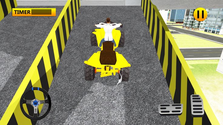 四轮摩托车棘手停车和疯狂驾驶模拟器游戏截图