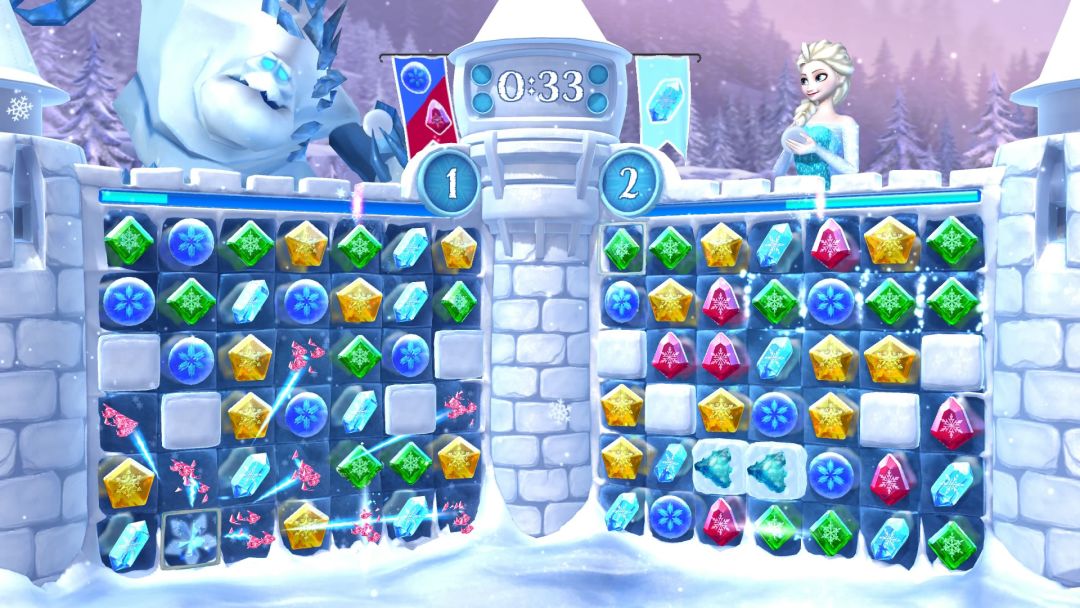 Frozen Free Fall: Snowball Fight游戏截图