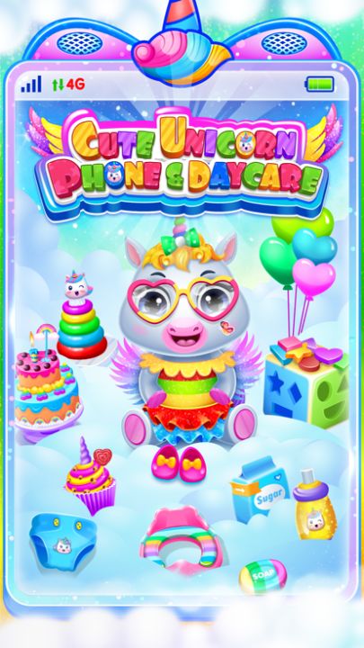 Cute Unicorn Daycare Toy Phone游戏截图