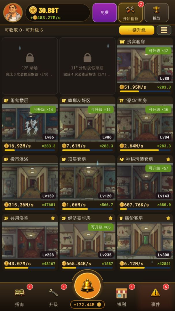 一星好评:破酒店赚翻了游戏截图