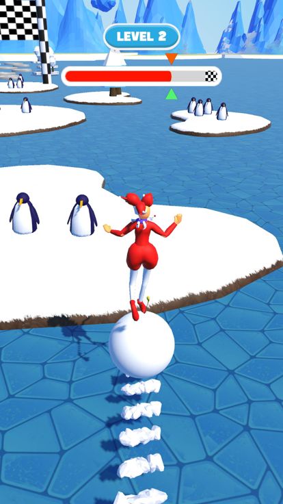 Snowball Race!游戏截图