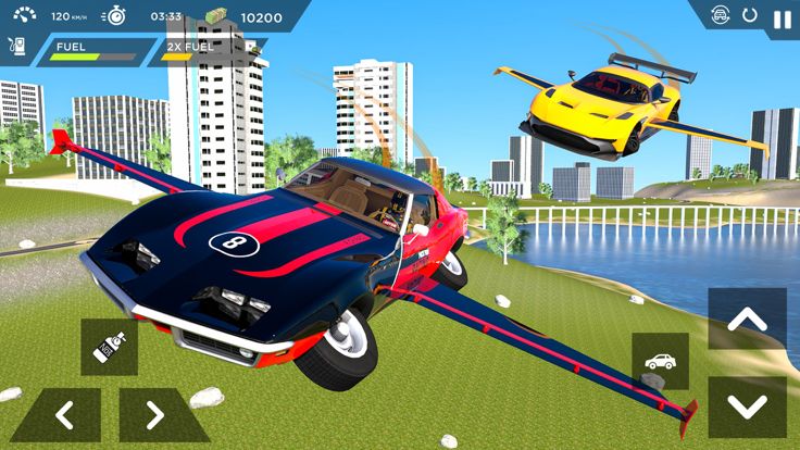Flying Car Sim: Car Games 2022游戏截图