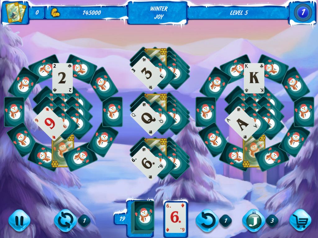 Solitaire Jack Frost Winter Adventures游戏截图