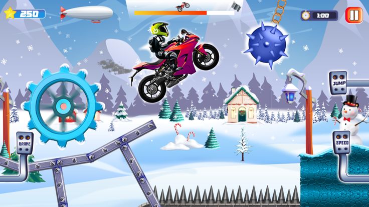 Bikes Stunt Downhills Racing游戏截图