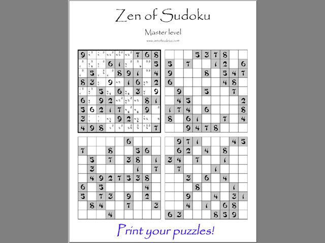 Zen of Sudoku游戏截图