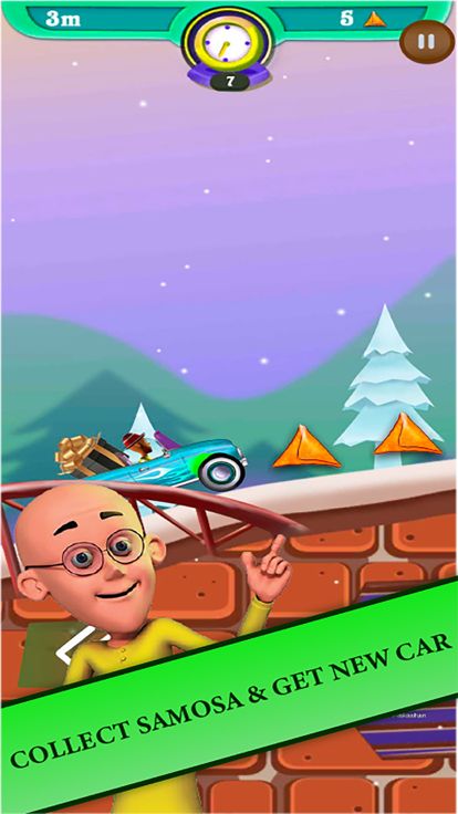 Motu Patlu Hill Racing Game游戏截图
