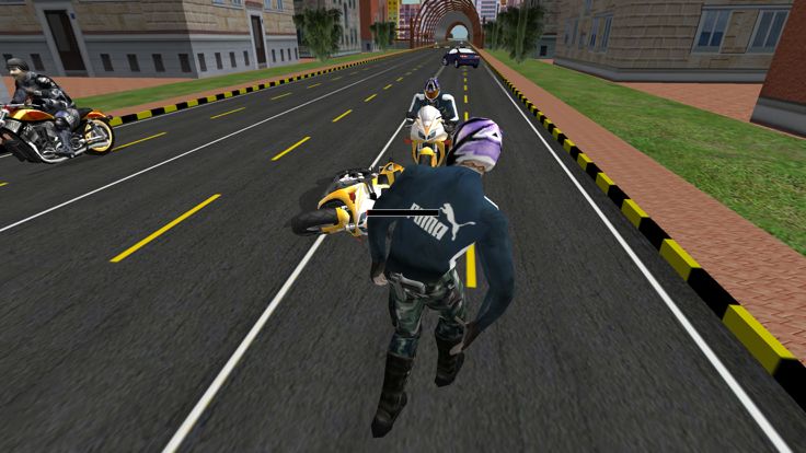 真正的交通自行车攻击:高速公路死亡赛游戏截图