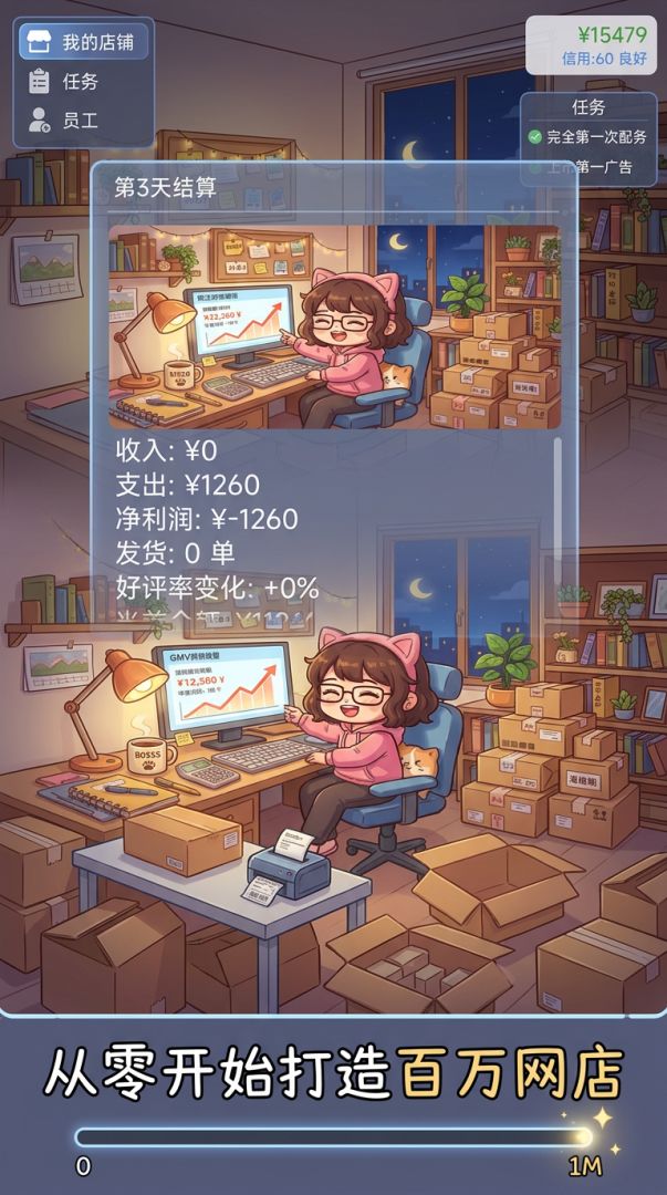 电商开网店模拟器游戏截图