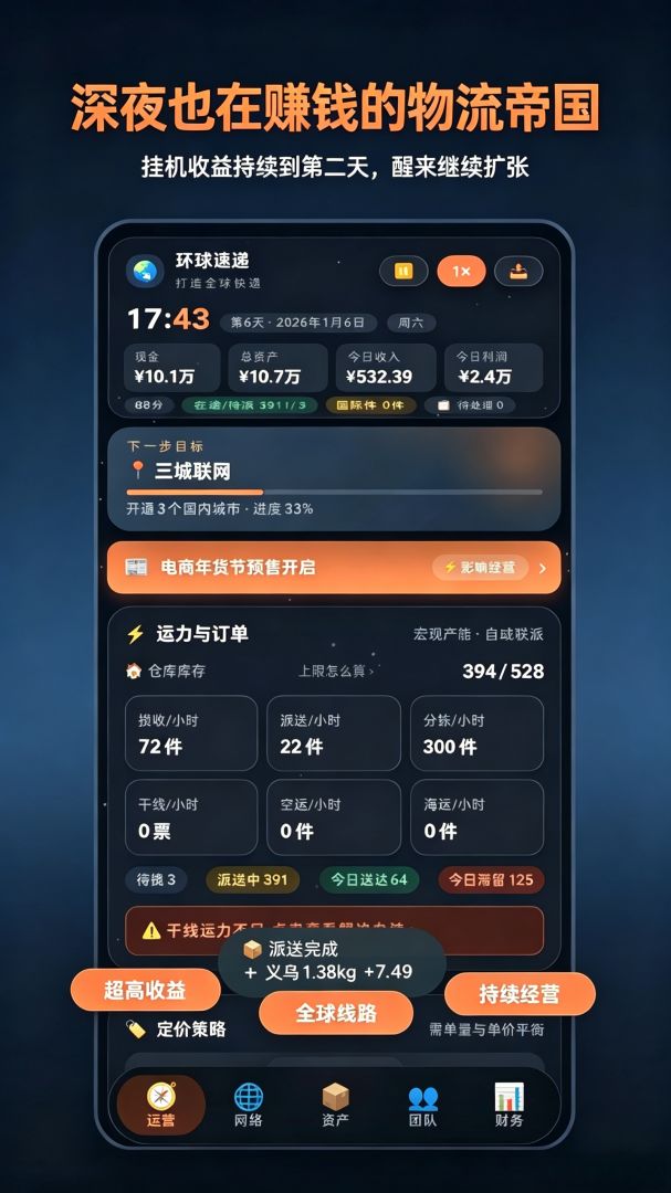 打造全球快递游戏截图
