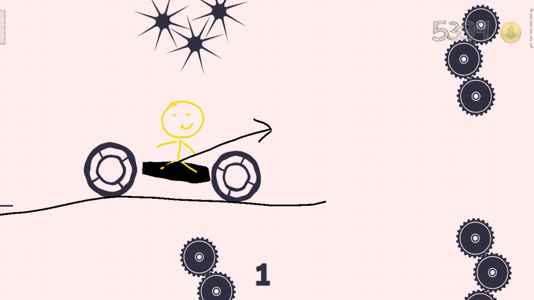 卡通二轮车游戏截图